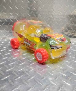 Popping racing fruit jellies large container with piggy bank slot