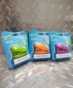 Qty 3 back to school stapler sets with staples ( assorted colors)