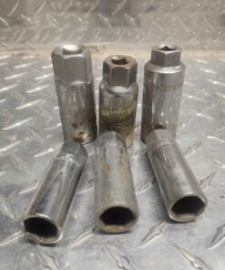 3 each (6 total) 5/8" and 13/16" spark plug sockets
