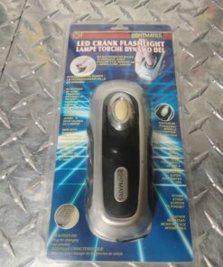 LED crank flashlight great for an emergency