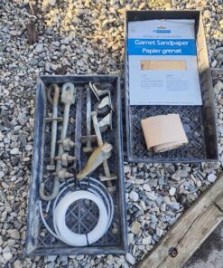 Qty 2 black trays shop & home repair parts