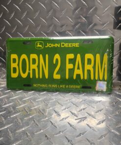 John Deere born to farm license plate