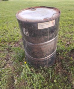 Metal drum with contents believe it was fuel oil... probably has water with it