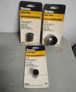 Qty 3 individual package hole saws
