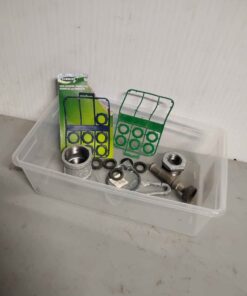 Pipe fittings rubber washers etc