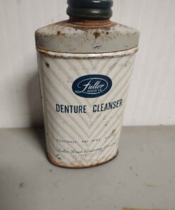 Antique Fuller denture cleaner container