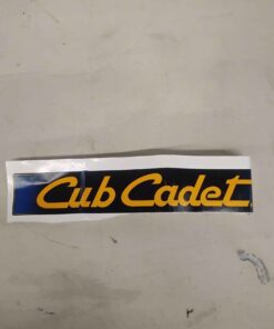 Cub cadet decal