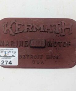 Kermath Marine Motor plate