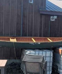 Chestnut vintage canoe