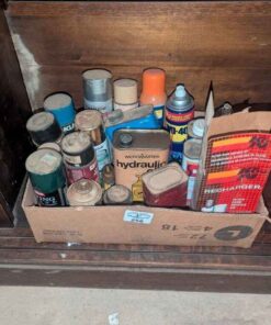 Paints, oils, WD40, etc