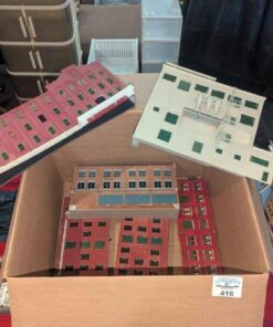 Model Train set replica Industrial buildings