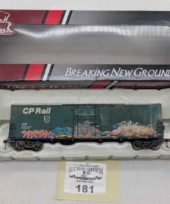 True Line Trains Breaking Ground Boxcar with graffiti CP #85267