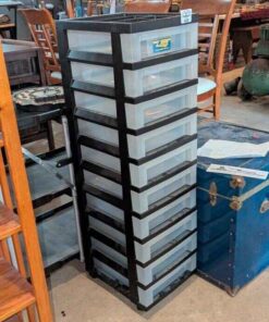 Portable Plastic drawer storage on wheels