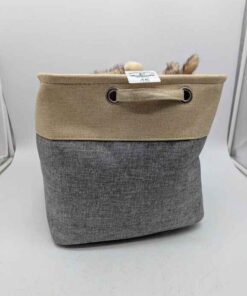 Fabric Storage basket with Ty and Assorted brand plush toys