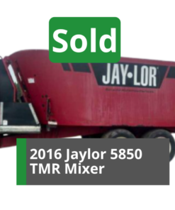 SOLD 2016 Jaylor 5850 TMR Mixer, Twin Screw Augers, Knives Practically New