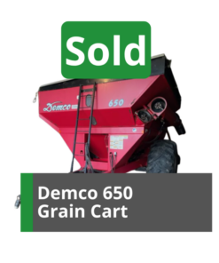 Sold Demco 650 BU Grain Cart