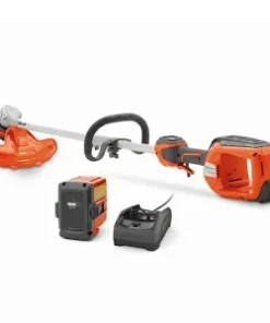 Husqvarna 320i cordless straight shaft trimmer comes with battery and charger