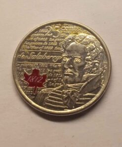 Coin War of 1812 color quarter