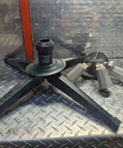 Folding tree stand and tri light socket