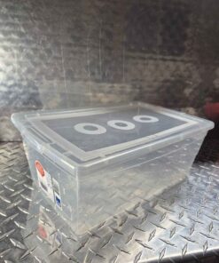 9 l clear tote with lid