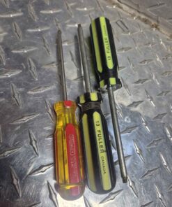 Qty 3 Fuller and Stanley screwdrivers