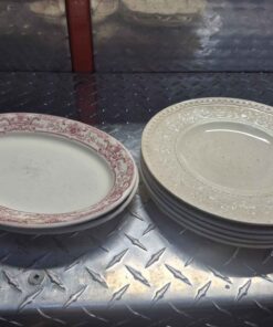Wedgewood Wellesley and ironstone Burslem plates