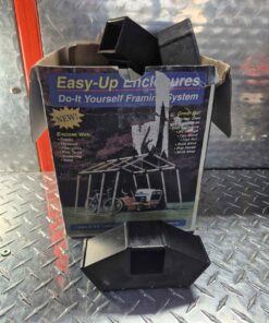 Easy up structure brackets.... just add lumber and tarp