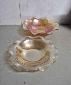 Qty 2 used gold color bowls