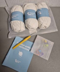 White crochet box crochet kit