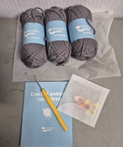 Gray crochet box crochet kit