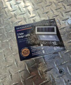 Qty package of 3 solar wedge lights work great for house # lights