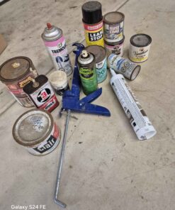 Joblot of paint and silicone