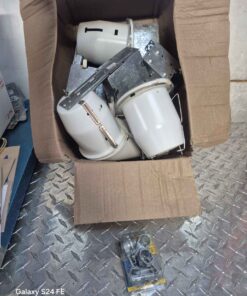 Box full of soffet light fixtures