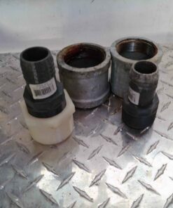 Galvanized and plastic fittings up to 2"