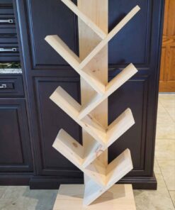 Locally made solid Wood book shelf 55x18 unfinished