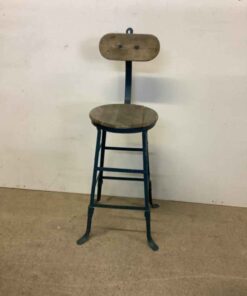 Vintage Metal & Wood Stool