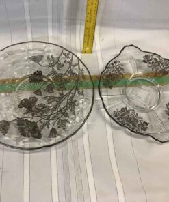 Silver Overlay Cake Plates