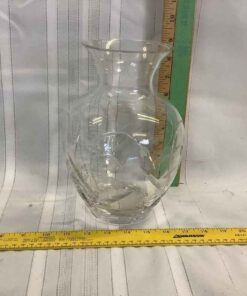 Etched Crystal Vase