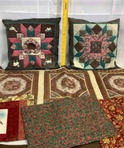Quilted Pillows, runner and placemats