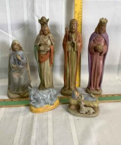 Partial Ceramic Nativity Figures