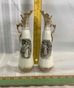 Carlsbad Austria porcelain Bud Vases