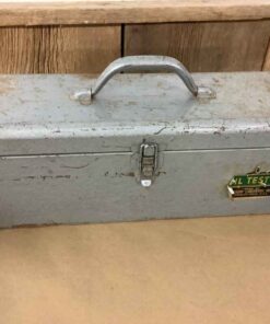 Metal Tool box with plumbing supplies