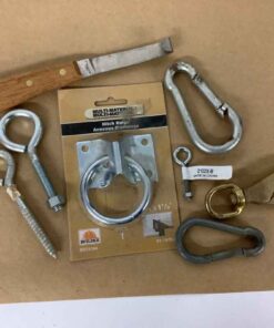 Snaps, new Hitch ring & horse hoof knife