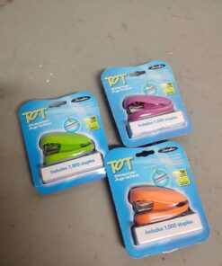 Qty 3 stapler kits assorted colors