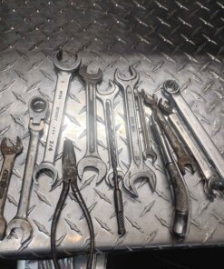 13 wrenches pliers etc