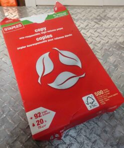 Ledger size copy paper........ distressed packaging