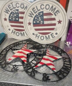 Qty 4 us themed signs