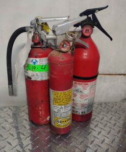 3 fire extinguishers