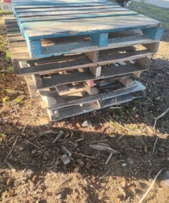 Pile of wooden skids