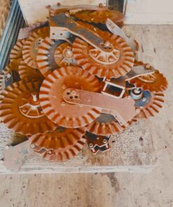 Skid lot of row cleaner assemblies....discs appear to be in excellent condition